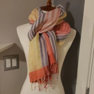 Multi colored osaka scarfmulti colored striped osa